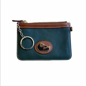 Dooney & Bourke Mini Coin Purse Wallet W/ Key Ring